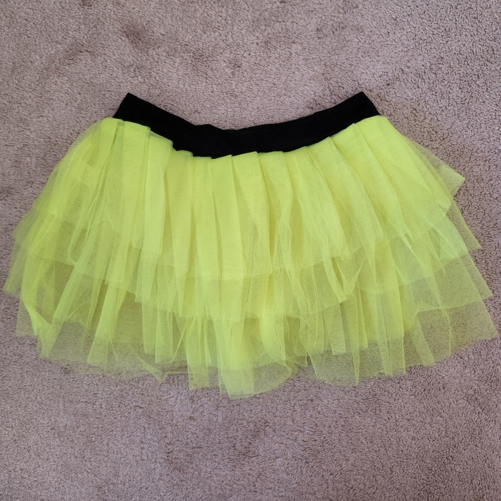 Claire's Neon Yellow S/M Tutu Skirt